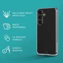 Tech21 Evo Clear case for Samsung Galaxy S24+ - Transparent Anti-Yellowing case - Clear