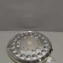 Deluxe Flag Pole Light Solar Powered - 1300 Lumen for Flagpole - Light Up American Flag Outdoor from Dusk to Dawn for 12+ Hours - 100% Coverage Silver Flag Light