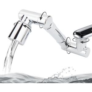 1440 Swivel Faucet Extender Sink Aerator 2 Mode Splash Water Filter Extension 360 Rotatable Spray Attachment