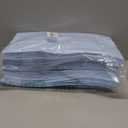 Bakepacker 100 Pcs Light Blue Treat Paper Bags with 100 Stickers 5.1"x3.1"x9.4" Small Party Gift Bag Snack Bag without Handle