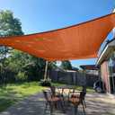 SUNLAX Sun Shade Sail 10' x 13' Terra Red Rectangle Canopy Sail Shade Cover UV Block Permeable Sunshade Outdoor for Patio Backyard