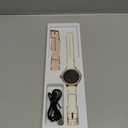 KEEPONFIT Smart Watch for Women, with Ai Voice Built in/IP68 Waterproof/Heart Rate/SpO2 Monitor/100 Sports Model Fitness Watch for Android and iPhone, White And Pink