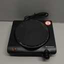 Elite Gourmet ESB-301BF# Countertop Single Cast Iron Burner, 1000 Watts Electric Hot Plate, Temperature Controls, Power Indicator Lights, Easy to Clean, Black