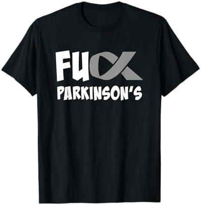 Parkinson's Disease Awareness Month Fuck Parkinson's T-Shirt, Black, XL