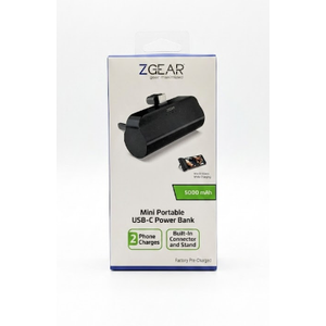 ZGEAR Mini Power Bank 5000mAh Portable power Bank For Type C iphone Android