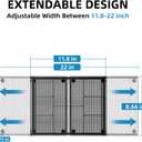Marbrasse Expandable Desk Drawer Organizer, Mesh Drawer Organizer Tray with 10 Adjustable Compartments, Desk Organizers and Accessories for Office Supplies (Longer Expandable Drawer Organizer-B)