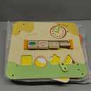 Wooden Baby Walker 3-in-1 Push Toy for Toddlers, Montessori Sensory Activity Center with Pretend Kitchen, Adjustable Speed Learning Walker, Safe Wooden Toy, Ideal Gift for Boys and Girls