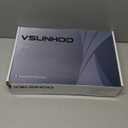 VSUNHOO Matte Black Bathroom Faucet, Modern Single Handle Square Bathroom Sink Faucet with Pop Up Drain Assembly, Stainless Steel Vanity Bathroom Faucets, Single Hole Deck Mount