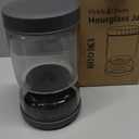 WhiteRhino Pickle Jar with Strainer Flip,34oz Pickle Container Pickle and Olive Hourglass Jar,Glass Flip Pickle Jar Juice Separator Jar with Airtight Lid for Jalapeno Gherkin