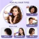 2 x Curl Defining Brush  Curly Hair Brush for Wet or Dry Use  Detangles Knots, Reduces Frizz  Styling Tool for All Hair Types, Unisex(Purple)