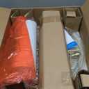 Gold Floor Lamp for Living Room, Tall Standing Lamp 55-65" Adjustable Modern Brass Floor Lamps for Bedroom Reading Office Kids 3 Color Lights Corner Night Stand (9W LED Bulb, White Shade)