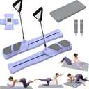 Pilates Reformer Board , Multi-Functional Pilates Equipment Set with Resistance Bands, Ab Trainer, Core Workout, Full Body Toning, at Home Pilates Reformer for Women