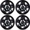16 Inch Wheel Skins for 2005-2024 Toyota Tacoma Steel Wheels, ABS Plastic Glossy Black Cover Hubcap for 05-24 Tacoma Set of 4