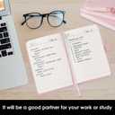 Small Notebook Journal with Pen, 2 Pack Mini Pocket Size Pink Journals Notebooks Bulk for Women Work School Writing Note Taking