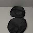 2 Pcs Satin Car Headrest Cover for Women Haircare Soft Satin Car Head Rest Cover for Hair Protection Satin Cover for Headrest, Reusable and Adjustable (Satin- Black)