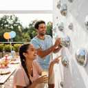 Sliner 16 Pcs Half Disco Ball Wall Decor, Retro Wall Art, 4, 2.36 Inch