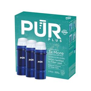 PUR Plus Water Filter Replacement for Pitchers & Dispensers, 6-Month Supply, 3 Count, Blue (PPF951K3)