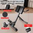 Roman Chair Hyperextension Bench Adjustable Back Extension Machine for Glutes, Hamstrings & Lower Back Foldable Multi-Purpose Workout Equipment for Home Gym