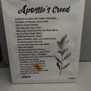 WKYAER Apostles creed decor, Bible verse wall decor, Apostles creed, Our father bible verse inspirational decor, Bible verse wall decor, Christian gift 16x20 inch