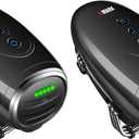 Barber Massager/Cordless HandheldMassager, Charge Neck/Legs/Hand/FaceMassager, 2 Massage Nodes 2600AMH,(2packs Black)