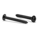 #6 x 1-1/4" Wood Screw 100Pcs Truss Head Phillips 18-8 (304) Stainless Steel Fast Self Tapping Screws Black Oxide by SG TZH