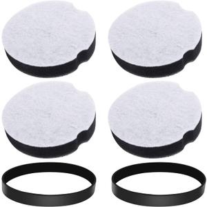 Vacuum Filter for Bissell Powerforce Compact Lightweight Upright Vacuum, Belt for Bissell Powerforce Compact, Fit Model 3508, 2112, 1520, 23T7 Series, Part 1604895/1604896, (6 Pack)
