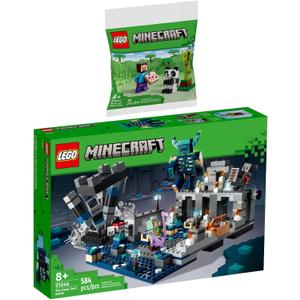 Lego Minecraft Set of 2: 21246 The Duel in Darkness & 30672 Steve with Baby Panda