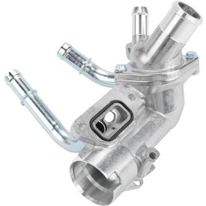 Engine Coolant Thermostat Housing Assembly Compatible with Buick Allure Regal Verano LaCrosse, Chevy Malibu Cobalt HHR Equinox Orlando, GMC Terrain, Pontiac G5 G6 2007-2017 Replace 12618159