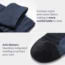 AKASO 2 Pairs Ultralight Running Socks, Crew Coolmax Cotton Athletic Sport Quarter Hiking & Running Socks for Men & Women (Black)