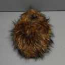 Furry Heart Shaped Purse Plush Handbag Faux Fur Shoulder Bag with Soft Shoulder Strap for Women (Brown), L 7.8''