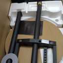 FITUEYES Design Small Rolling TV Cart for 24-48 Inches Television, Minimalist Modern TV Floor Stand on Wheels Fits Max VESA 200x200mm, V2 Portable Smart Television Stands, Black, Master Series