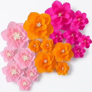 Humyoun Giant Paper Flowers Artificial Large Paper Flower Decoration for Handcrafted Wall Backdrop Christmas Mexican Wedding Graduation Bridal Shower Birth Party Supplies (Bright Colors,18 Pcs)