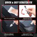 Touch Up Paint for Cars (Stealth Grey PN01), Compatible with Tesla Model Y/3/X/S, 0.4 fl oz Color Accurate 2-in-1 Car Paint Scratch Repair Pen, Easy to Use, Fast-Drying, Long-Lasting
