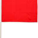 Quality Standard Flags One Dozen Red Stick Flag, 12 by 18"