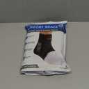 Slim-Fit Ankle Brace for Sprained Ankle, Quick Lace Up Ankle Support for Women Men with 2 Auto-Shaped Pads, Air Fabric Cool Ankle Stabilizer for Injury Recover, Running,Sports, M(12-13)