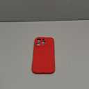 Vooii Compatible with iPhone 16 Pro Case, Liquid Silicone Upgrade [Camera Protection] [Soft Anti-Scratch Microfiber Lining] Shockproof Phone Case for iPhone 16 Pro 6.3 inch - Red