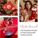 2 x Swimming Ornament Gifts 2025 - Christmas Ornaments Gifts for Swimmers, Boys, Girls - Funny Swimming Gift for Christmas Tree Ornaments - Swim Decoration Gift