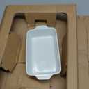 DOWAN Casserole Dishes for Oven, Baking Dishes Set, Ceramic Bakeware Sets of 3, Lasagna Pan Deep, Rectangular Baking Pan Set with Handles for Baking, Casserole, Kitchen, Wedding Gift, Soft White (15.6''/12.2''/8.9'')