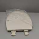 Bemis 1500EC 006 Toilet Seat with Easy Clean & Change Hinges, Elongated, Durable Enameled Wood, Bone, 1 Pack