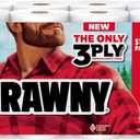 Brawny Tear-A-Square 3-Ply Paper Towels, 8 Double Rolls = 16 Regular Rolls, Strong, Absorbent, and Durable with 3 Sheet Sizes (Quarter, Half, Full)