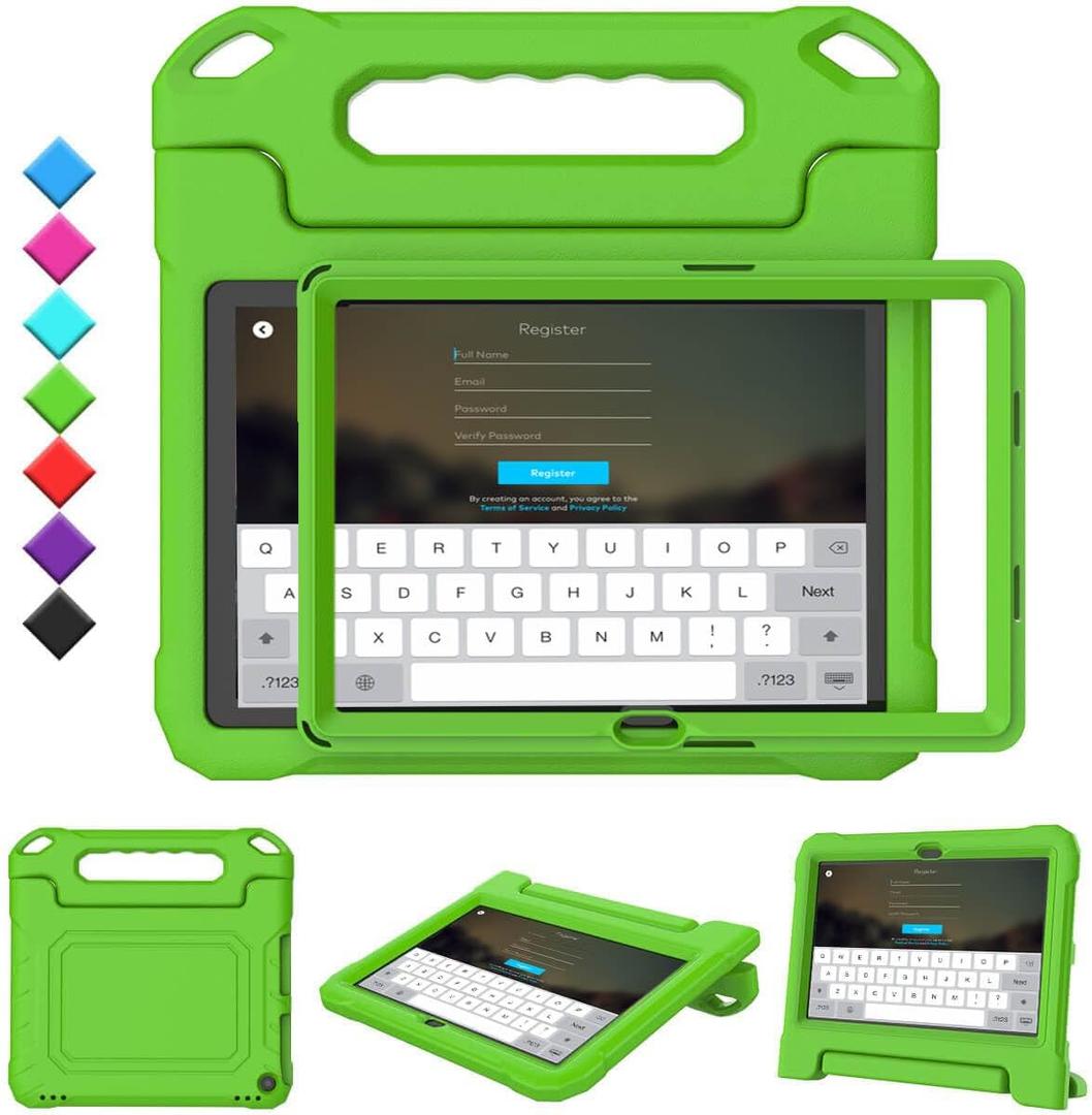 Kids Case for 10 Inch Tablet(2023/2021, 13th/11th Generation) - Durable Shockproof Protective Cover with Screen Protector for 10/10 Plus/10 Pro Tablet, Not for iPad Samsung Tablet, Green