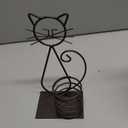 Marbrasse Desktop Glass Planter Hydroponics Vase,Planter Bulb Vase with Holder for Home Decoration,Modern Creative Cat Plant Terrarium Stand, Scindapsus Container (Lovely Cat) (A101-shuipei003)