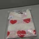 Womens Valentine Off Shoulder Shirt Long Sleeve Knitted Shirts Loose Heart Ripped Tops, S