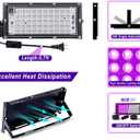8 Pack 50W Black Light, LED Blacklight Flood Light with US Plug and Switch, Black Lights for Glow Party,Halloween,Body Painting,Birthday Party,Fluorescent Painting and Fluorescent Tapestry