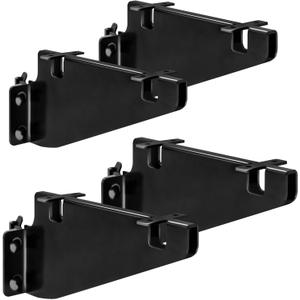 4Pack E Track Shelf Bracket Fixed Cargo Etrack Accessories X-Track Hardware Heavy Duty for E-Track X-Track Rails Shelf Support