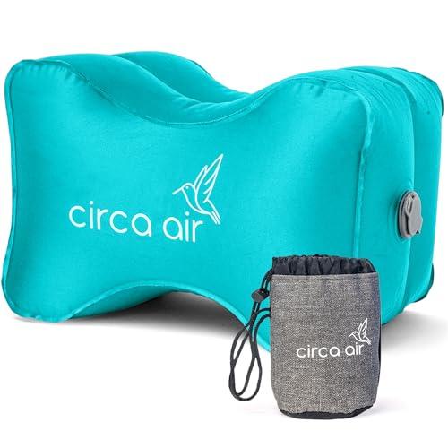 Circa Air Inflatable Knee Pillow for Side Sleepers - Orthopedic Knee Pillows for Sleeping, Sciatica Relief, Back Pain, Leg Pain, Hip or Joint Pain. Weighs Only 1.98 Oz Perfect for Travel/Home