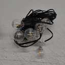 Brightown Outdoor String Lights, 50FT 25 G40 Bulbs Shatterproof Patio Lights, IP65 Waterproof Dimmable Hanging Connectable Globe LED Outdoor Lights for Backyard, Bistro, Porch, Deck, Balcony (Black)