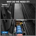 Under Seat Storage for Honda Ridgeline 2017-2026, Custom Fit Rear Underseat Organizer Box for Ridgeline Crew Cab, Heavy Duty Waterproof Truck Storage with Dividers