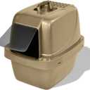 Van Ness Pets Odor Control Large Enclosed Sifting Cat Pan with Odor Door, Hooded, Beige, CP66, L (Pack of 1)