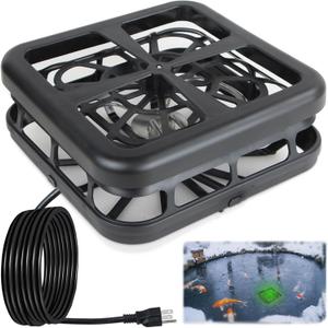 DOUBFIVSY Pond De-icer, Floating & Submersible Pond Heater Thermostatically Controlled Outdoor Pond Deicer with Indicator Lights, Auto Shut Off, Animal Water Heater for Winter Farm (1500 Watts (2025))